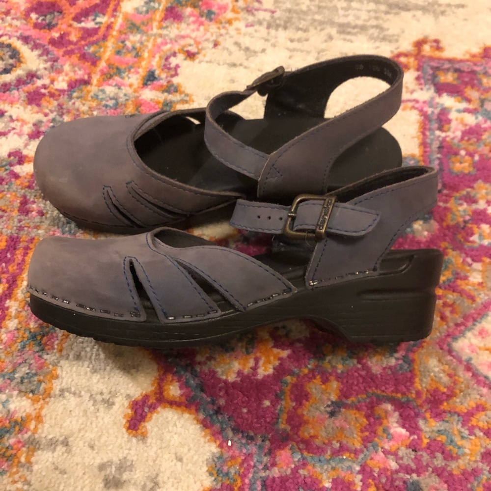 Blue Dansko sandals